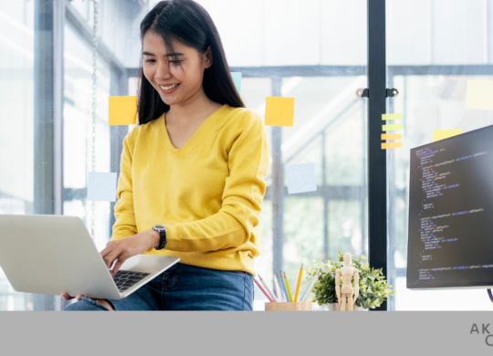 lady with laptop